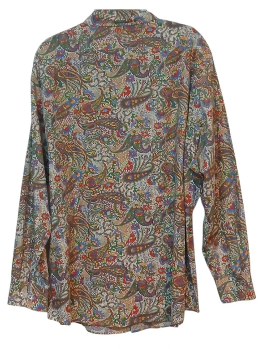 Cremieux - NWOT, Premium Denim, Paisley Long Sleeve Shirt, XXL, 100% Cotton